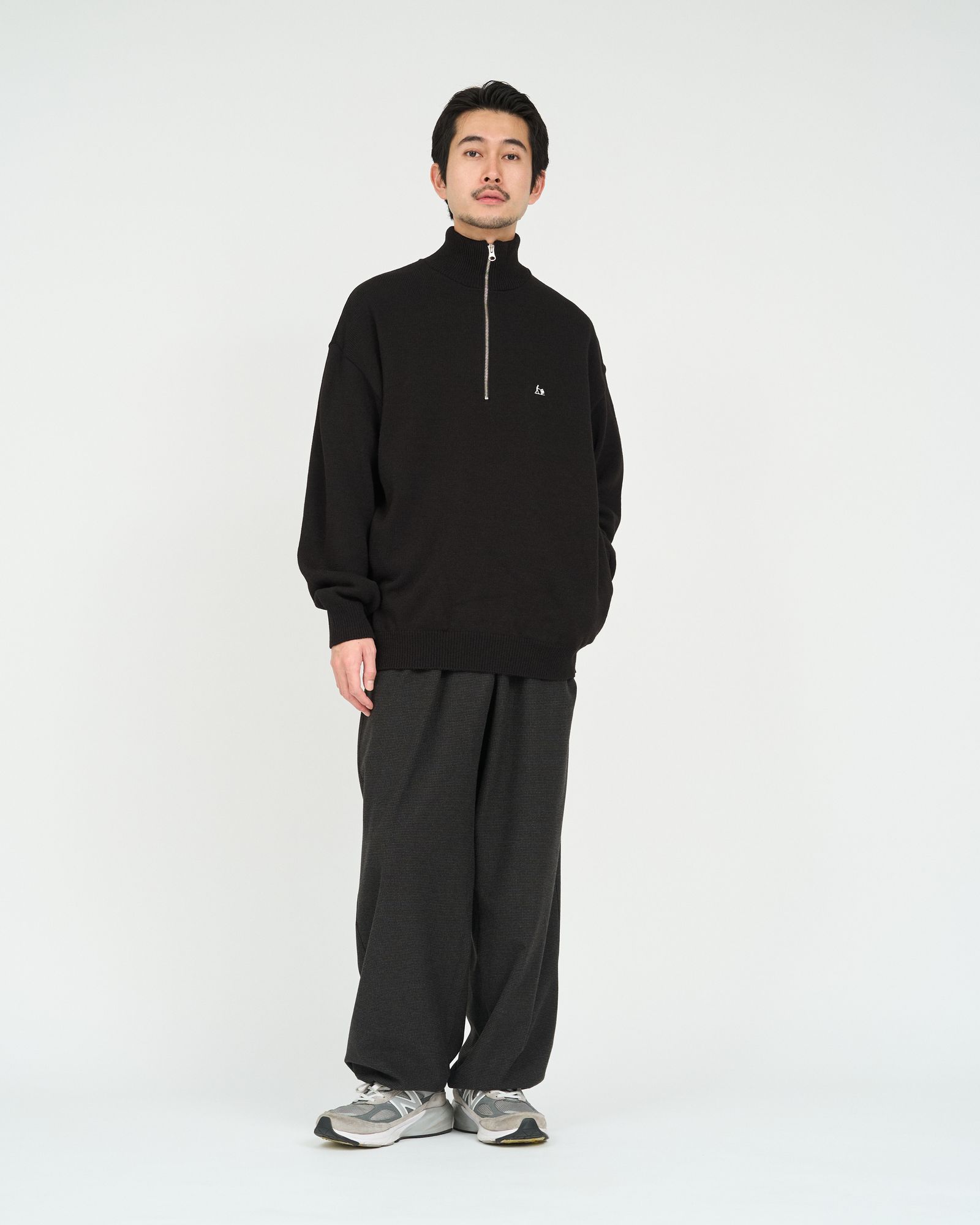 フレッシュサービス 26AW THERMAL JERSEY HARF ZIP KNIT(FSC263-80009)BLACK☆10月17日(土)新作発売！