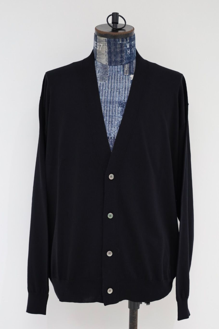 A.PRESSE - アプレッセ 2026 STYLE2 Wool Cotton High Gauge Cardigan