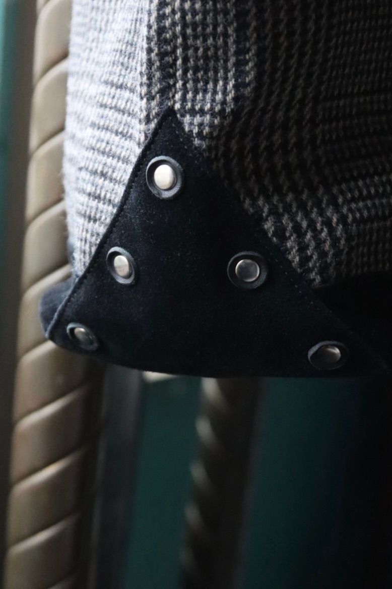 エンダースキーマ 25SA バッグ tweed tote big(xu-b-ttb)black