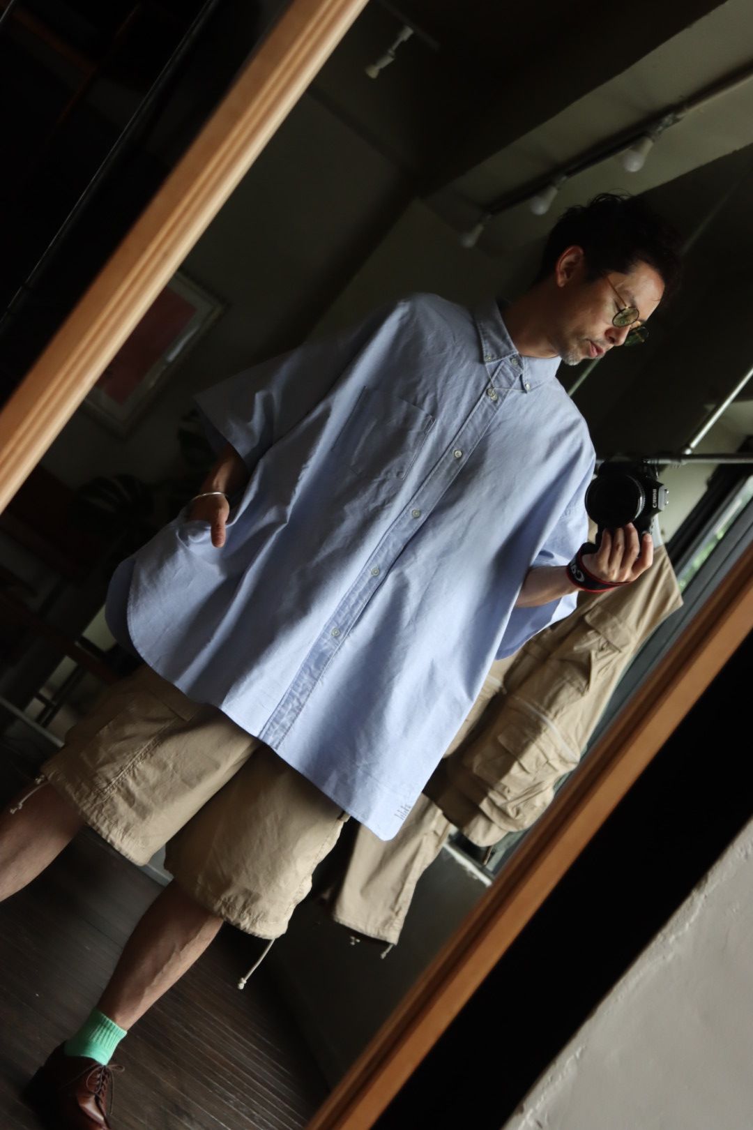 フレッシュサービス CORPORATE S/S B.D SHIRT"BLUE"スタイル.2022.6.25.
