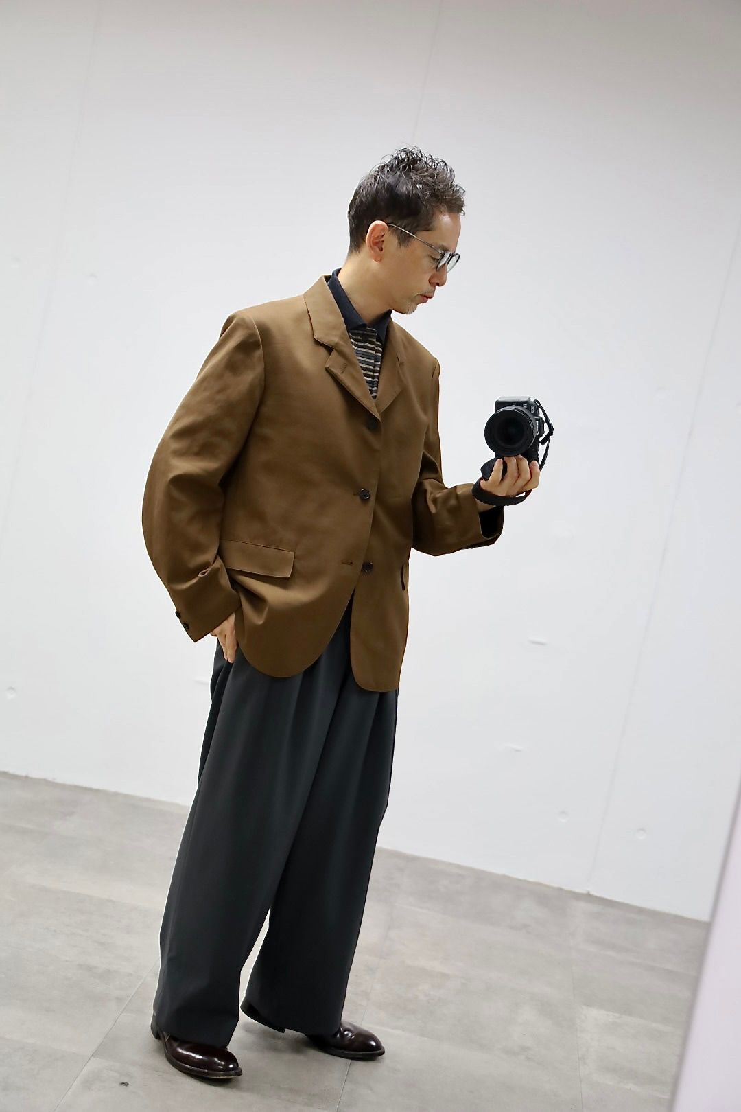 マーカウェア 26SS サックコートSACK COAT(A26A16JK01C)BURNT UMBER☆新作発売！