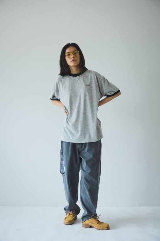 セダンオールパーパス SS24 Oval Logo Denim Pant(SD24S-PT01)Pale Black