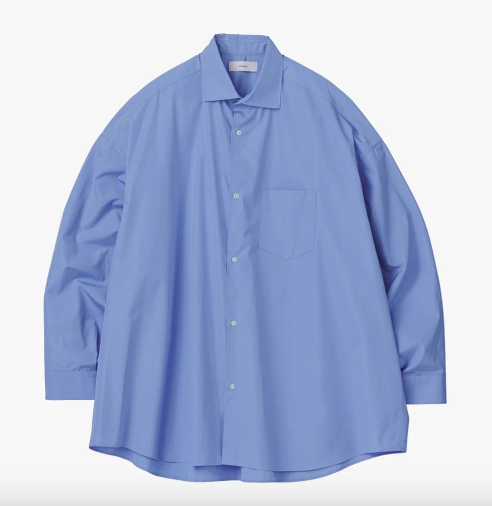 Hight Count Wide Spread Collar Shirt(GM234-50032B)BLUE