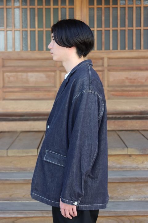CIOTA for Graphpaper Suvin Cotton Denim Jacket(GM213-20238) style.2021.10.3