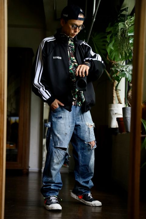 ©SAINT M×××××× TRACK JACKETスタイル.2024.9.01.