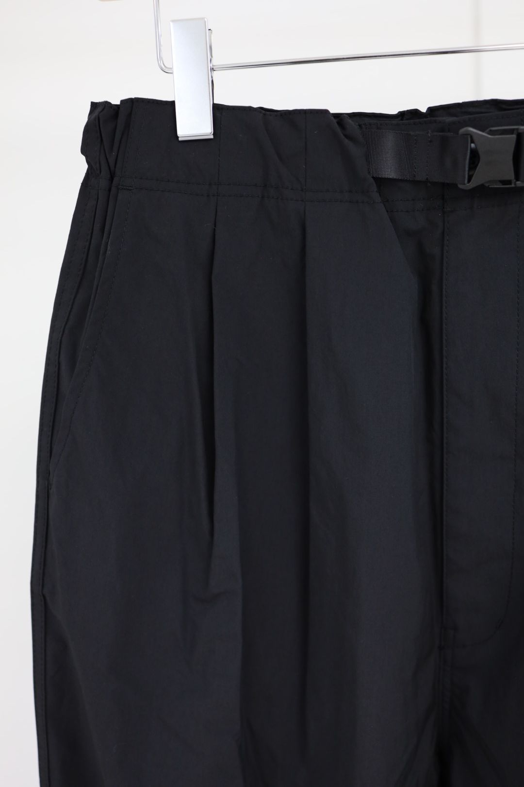 コムデギャルソンオム26SS エステルウェザーベルト付きパンツ(HQ-P017-051)BLACK☆3月6日(金)発売！