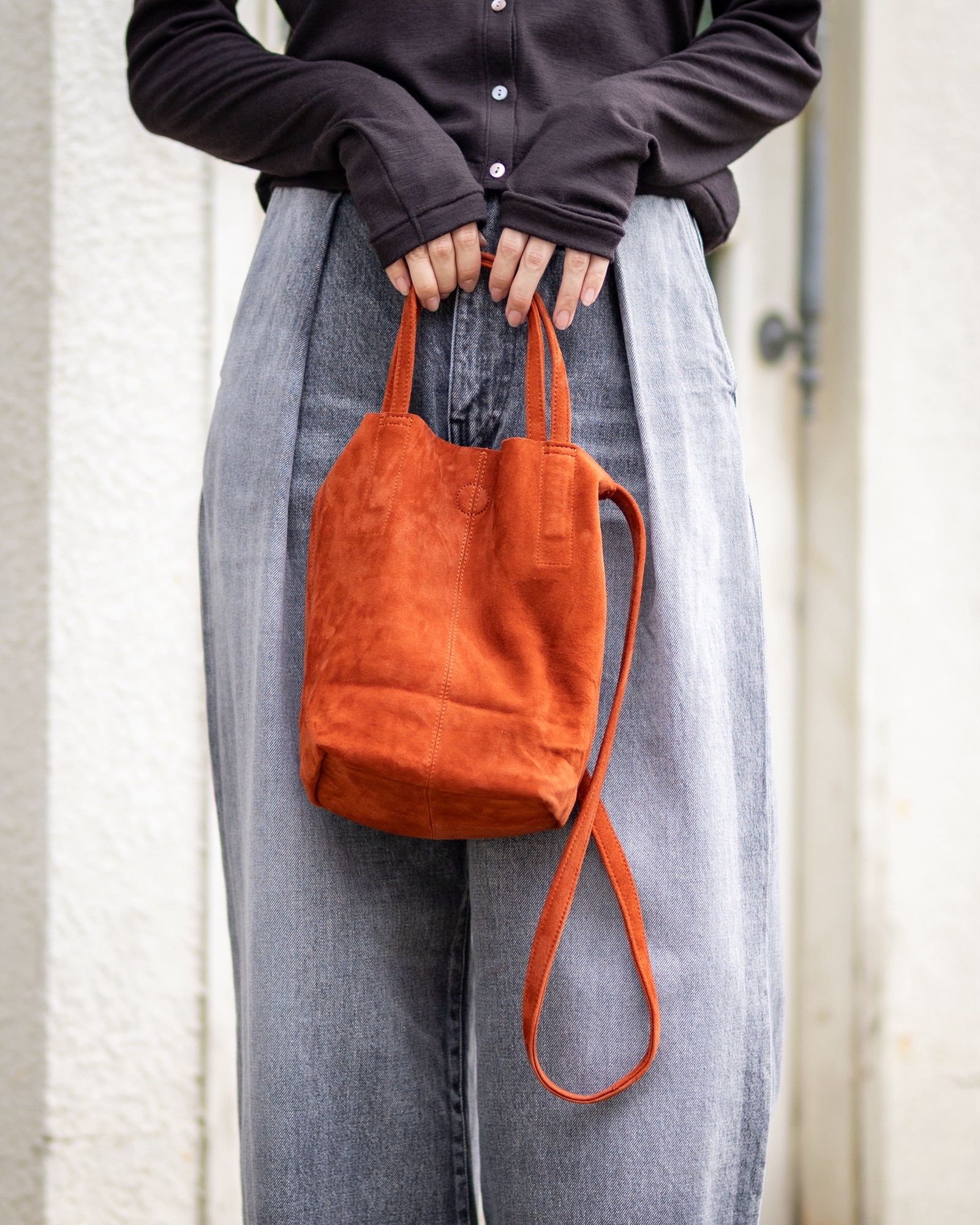 Morphee / モルフェトートバッグ 2WAY SMALL TOTE(SHORT) SUEDE[TERACCOTTA]☆新作発売！