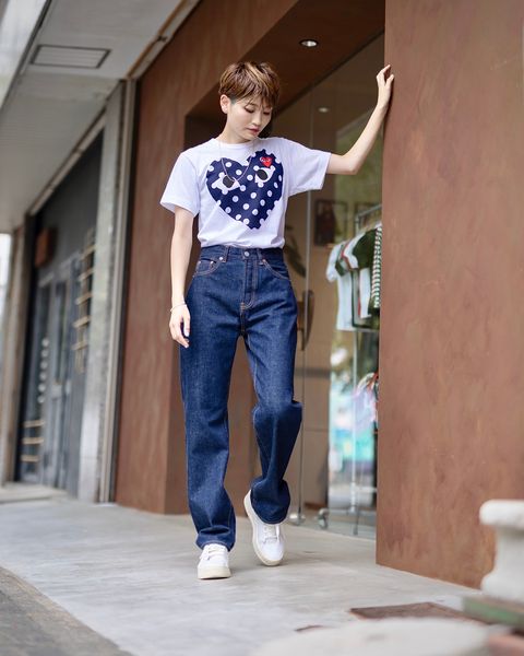 PLAY COMME des GARCONS ポルカドットTシャツ style.2024.8.13