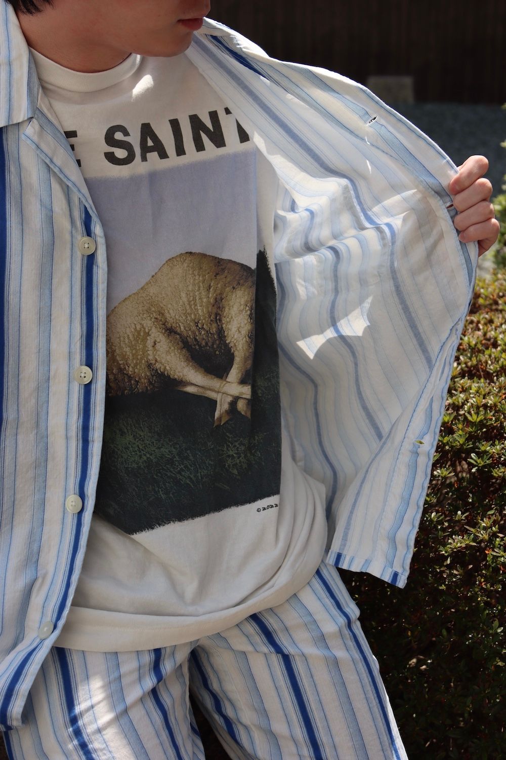 ©SAINT M×××××× 22SS STRIPE PJ SHIRT   style.2022.4.6. ※4月9日(土)発売