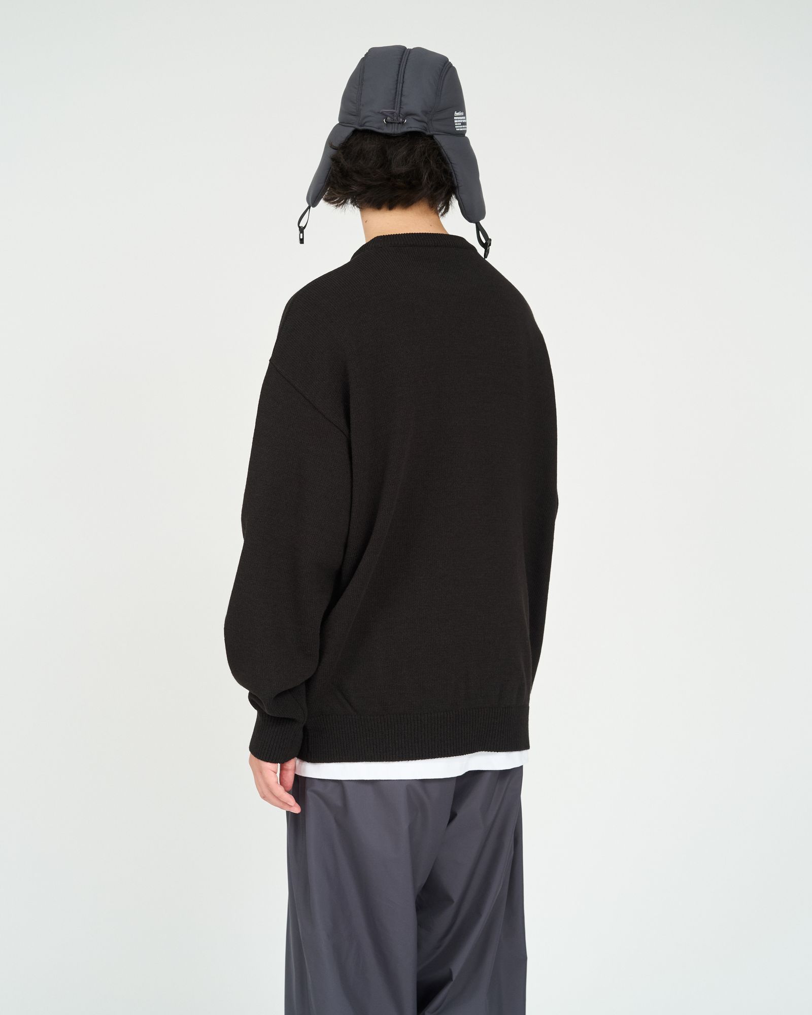 フレッシュサービス 26AW THERMAL JERSEY CREW NECK KNIT(FSC263-80007)BLACK☆10月17日(土)新作発売！