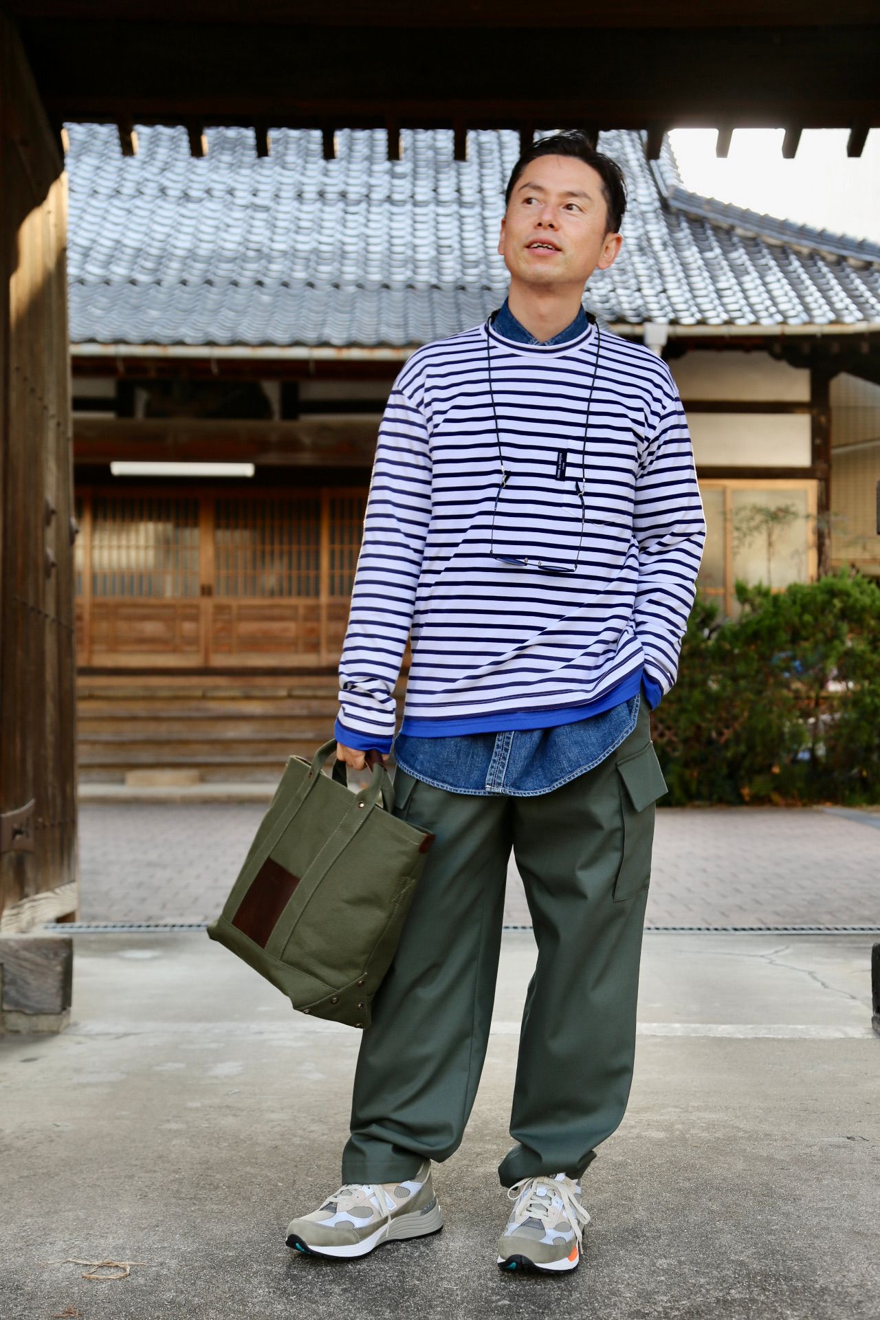 Graphpaper Wooly Cotton Easy Military Pants style.2021.2.21