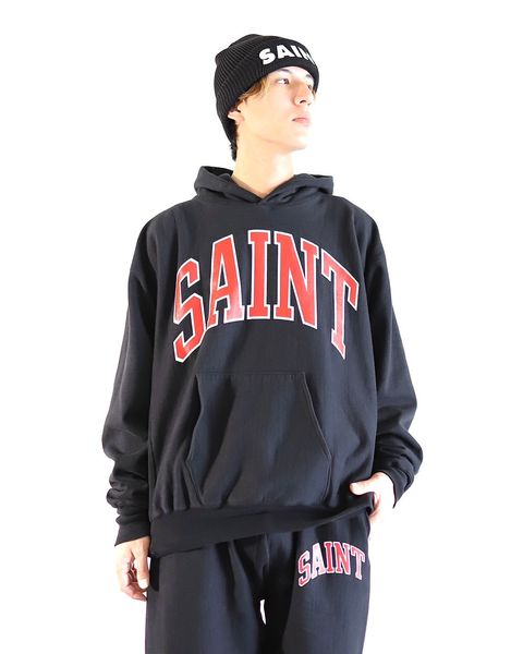 ©SAINT M×××××× セントマイケル 23AWフーディ ARCH SAINT HOODIEスタイル
