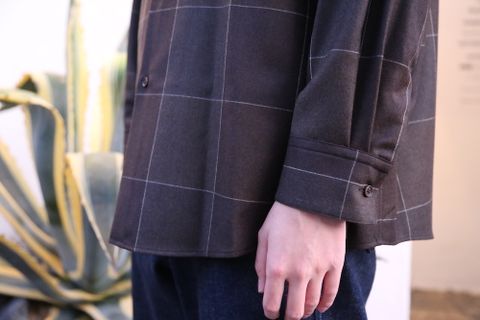 YOKE 新作OVERSIZED BIG POCKET SHIRTS"BRIWN" style.2020.928.
