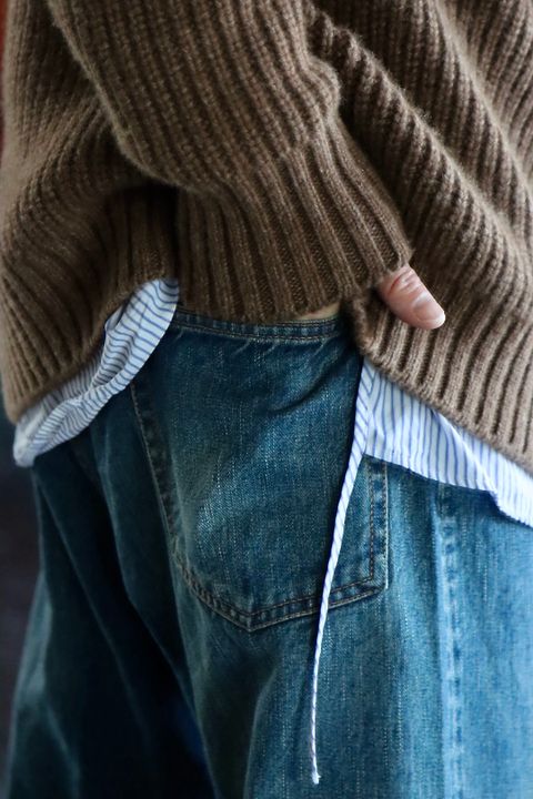 A.PRESSE Fisherman Pullover Sweater"BROWN"style.2021.12.14.