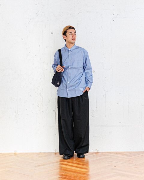 COMME des GARCONS HOMME ストライプシャツ(NAVY/SAX/WHITE)スタイル 2月8日(土)新作発売！