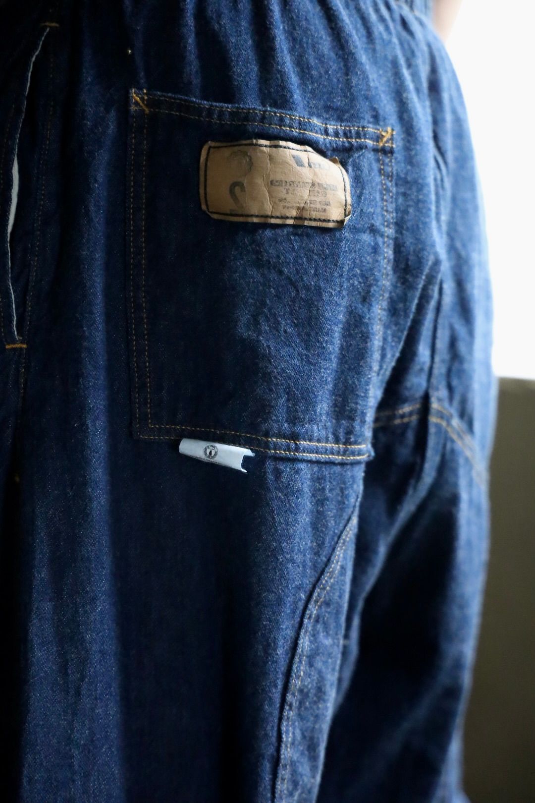 Gurank 25FW 8オンスダブルニーパンツ 8oz raw denim double knee pant (2550)INDIGO