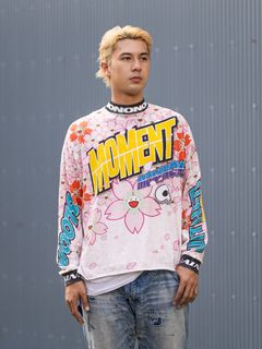 mononoke・made LS T-SHIRT WIDE/SAKURA MARKスタイル
