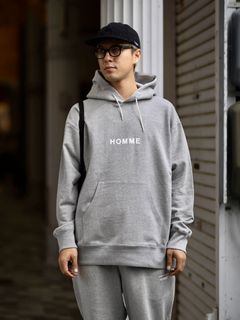 コムデギャルソンオム  26FW HOMMEプリントパーカー(HR-T105-051)T.GRAY☆10月2日(金)発売！