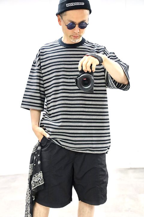 COMME des GARCONS HOMME 26SS ラッセルボーダーTシャツスタイル