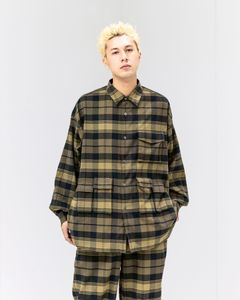 FreshService  FLANNEL CHECK MULTI POCKET SHIRT (BROWN) ☆11月15日新作発売！