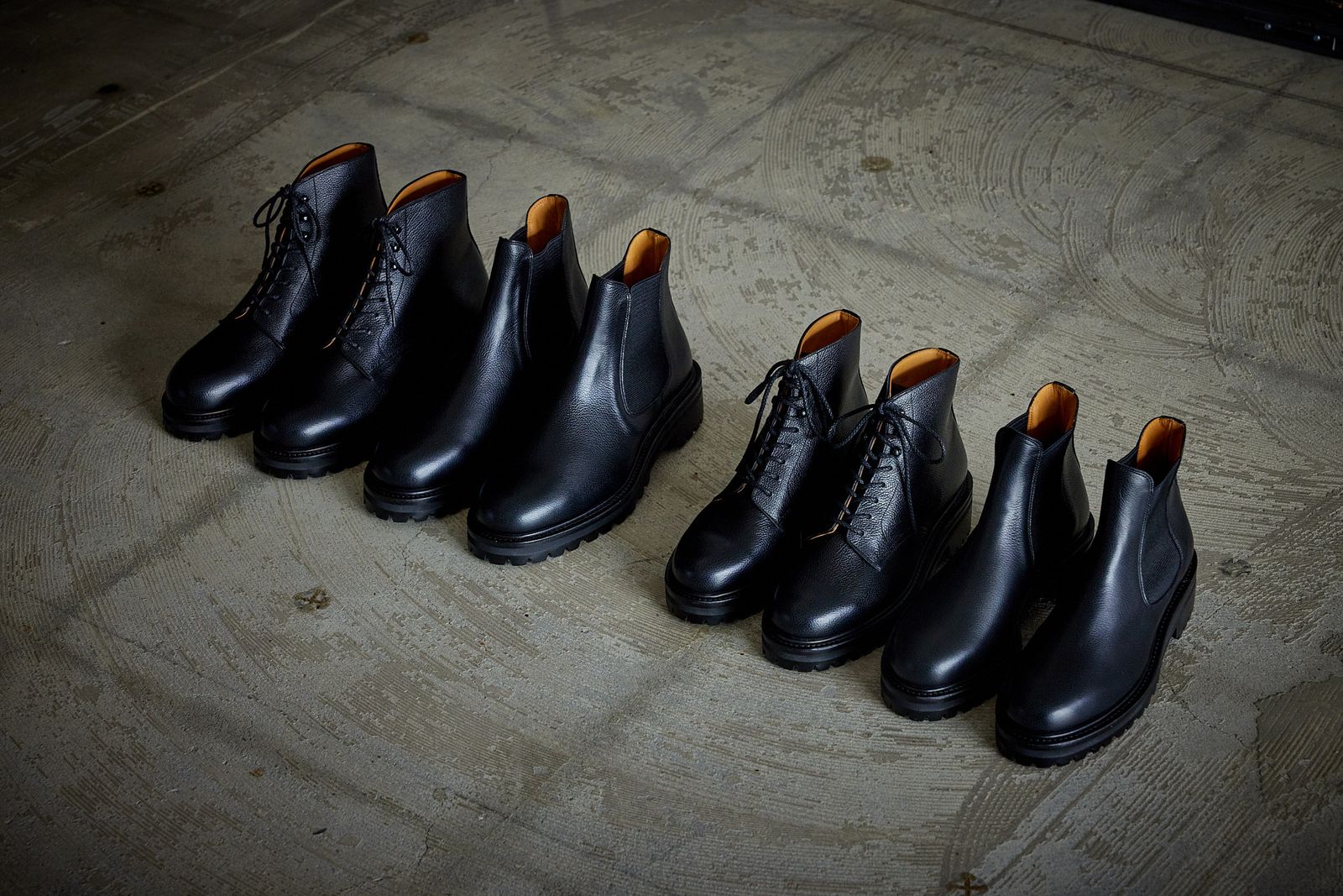FOOTWORKSフットワークス サイドゴアブーツ WOMENS Side Gore Boots in Grain Leather(F03-0001_W)BLACK☆新作発売！