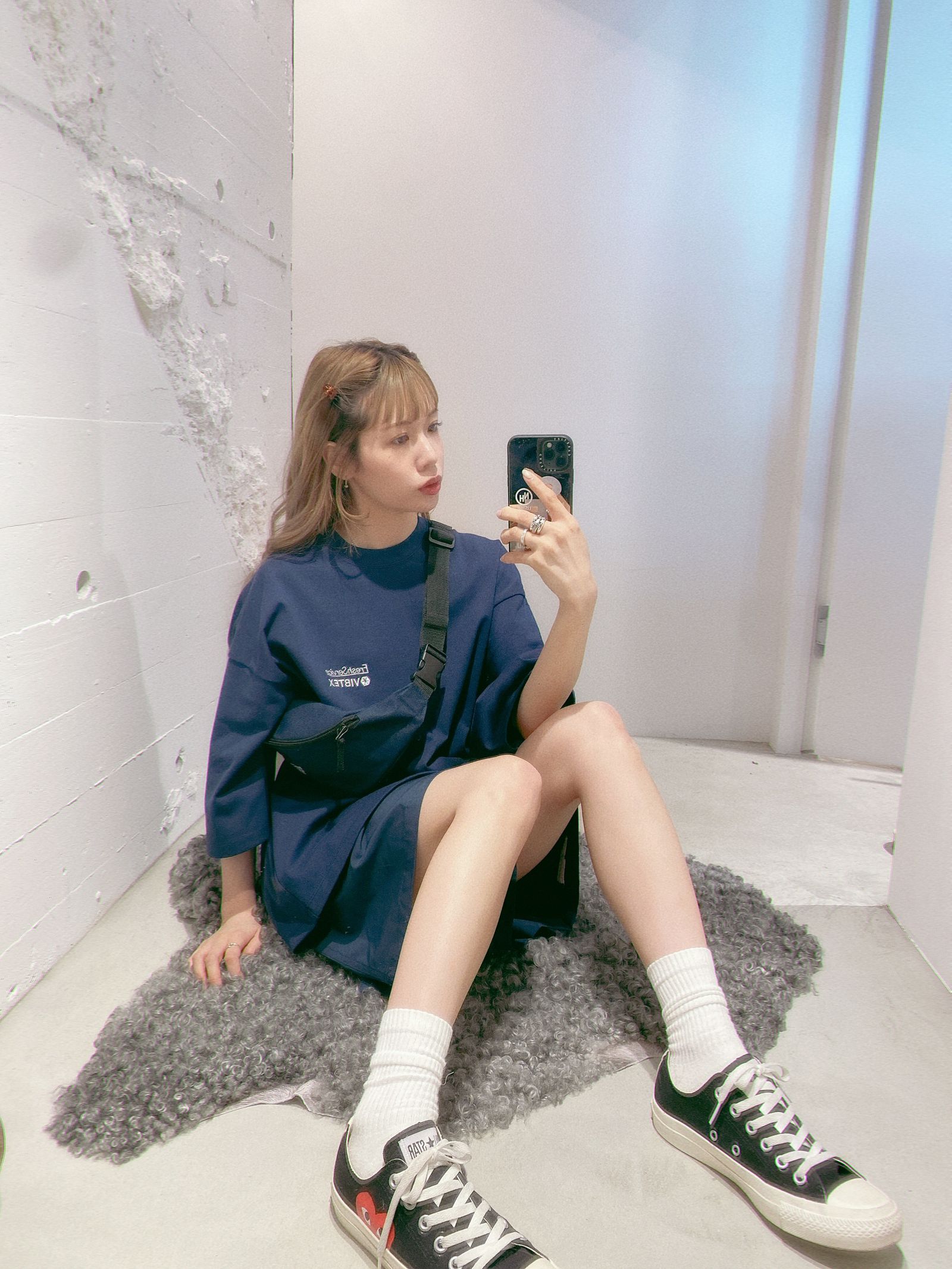 VIBTEX for FreshService S/S CREW NECK TEE(FSC252-70003)NAVY☆再入荷しました！