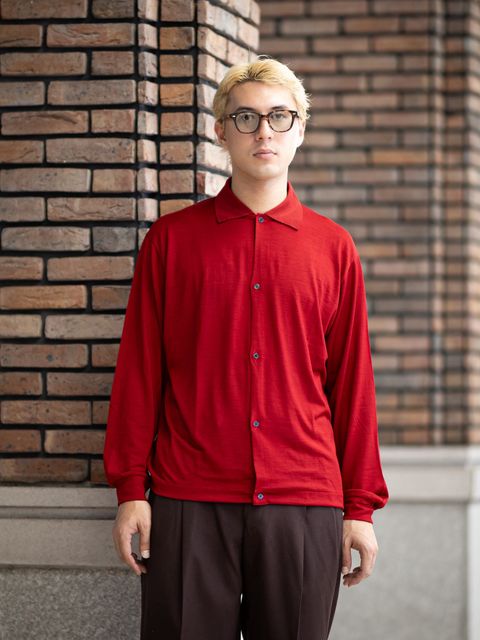 マーカ 26AW SHIRT CARDIGAN(M26C15CS01C)RED☆新作発売！