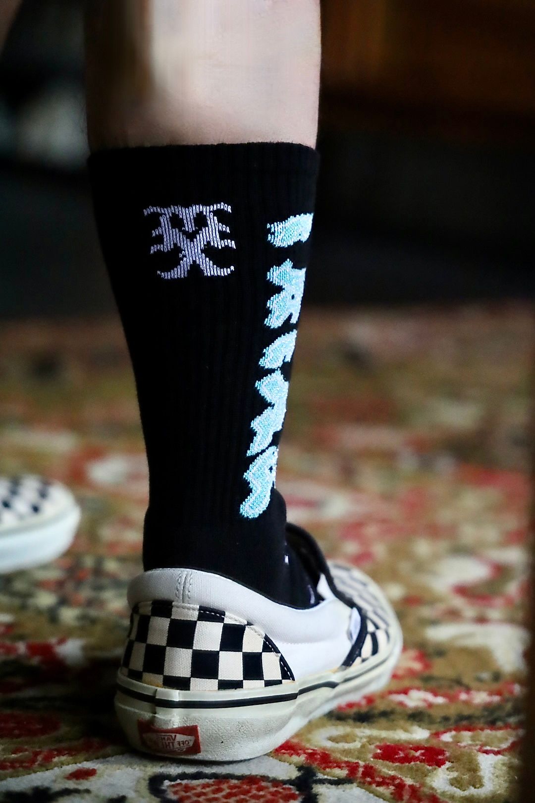 セントマイケル 26SS SAINT SOCKS(SM-MK8-0000-111)BLACK×BLUE☆4月11日(土)発売！