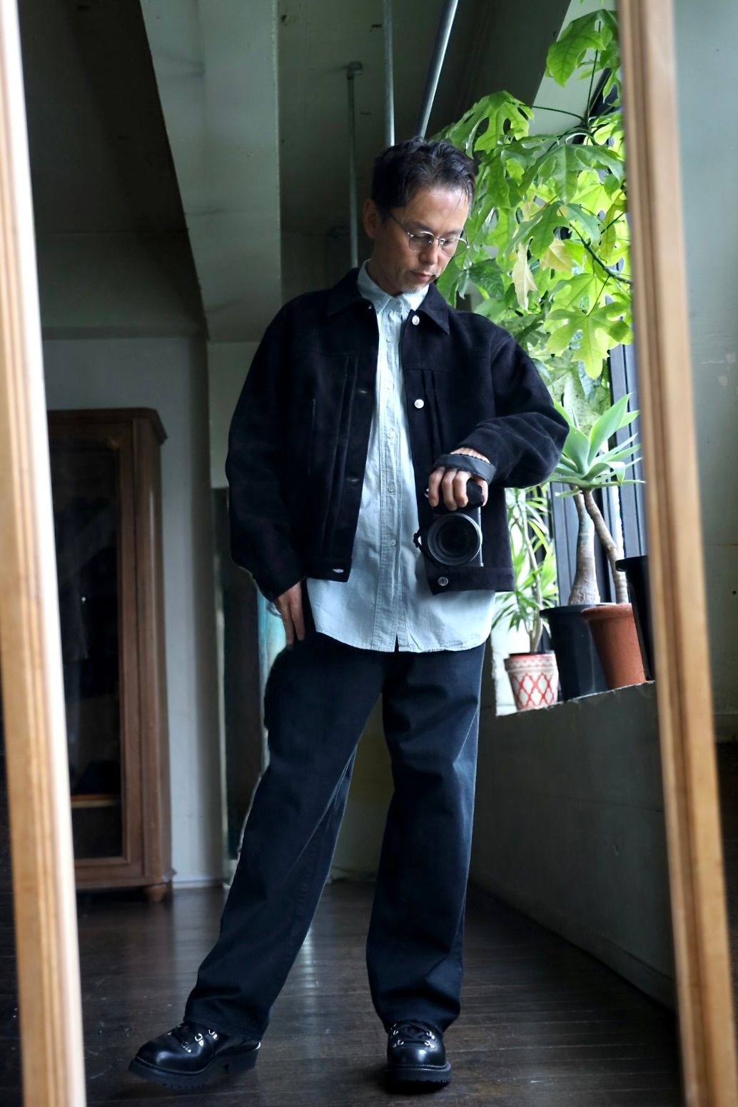 アプレッセ 2025 STYLE2 No.22 Washed Wide Denim Pants(25AAP-04-05)CUSTOM