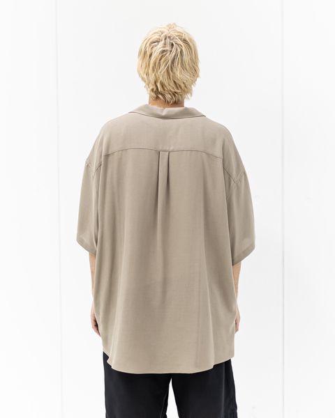Graphpaper Viscose Viyella S/S Sleeping Shirt (TAUPE)新作発売！