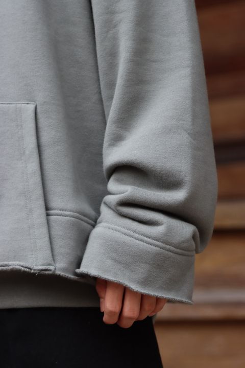 YOKE RESIZED WIDE HOODIE(YK21AW0278CS) style.2021.09.13