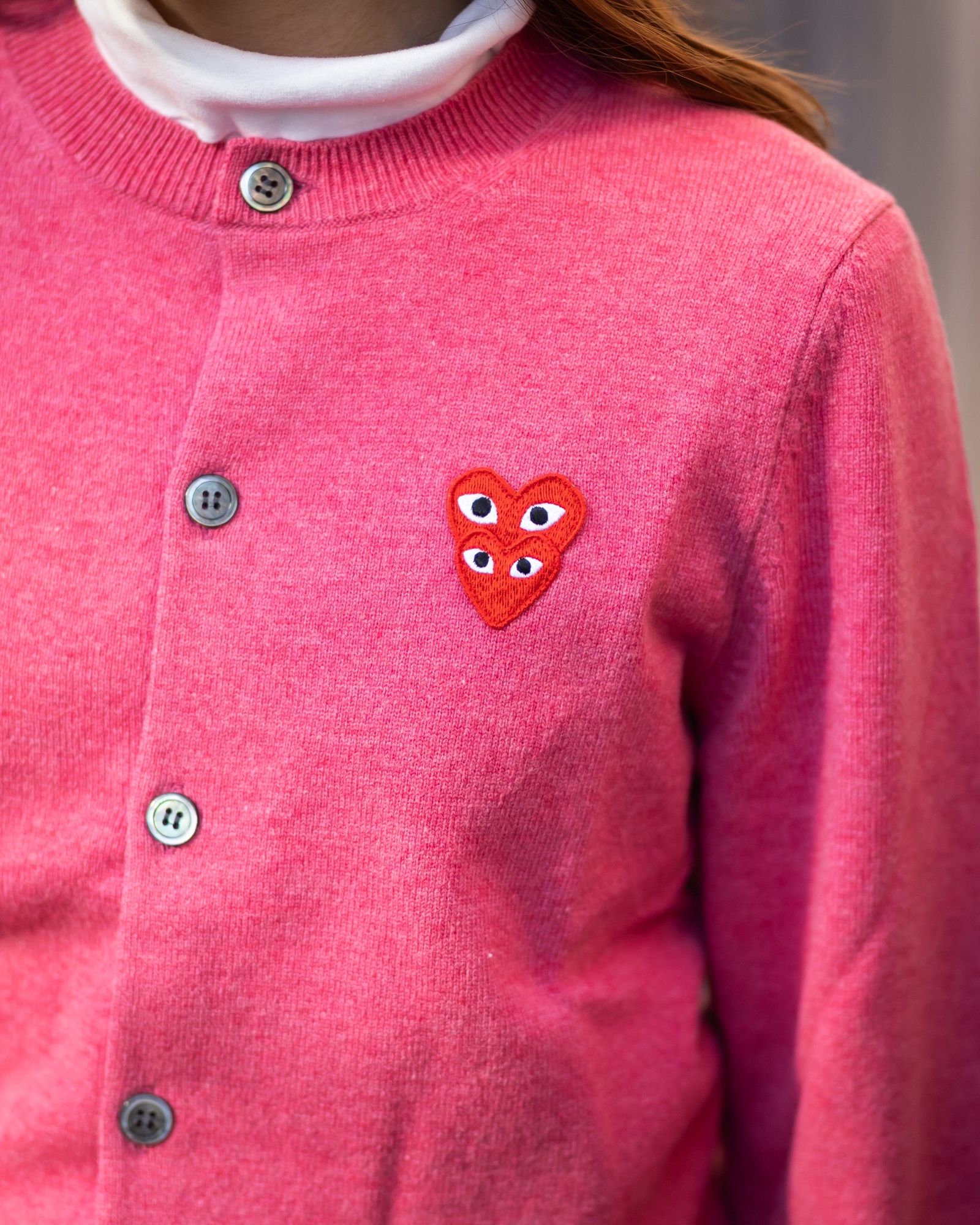 PLAY COMME des GARCONS 新作ROUND NECK CARDIGAN style.2025.12.7