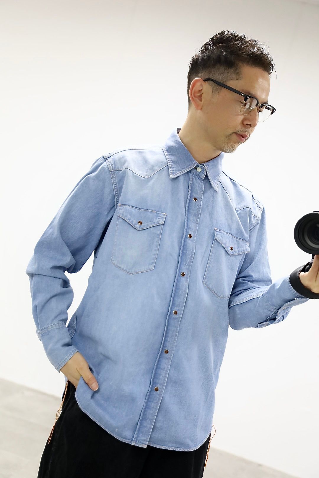 Gurank グランク 26SS デニムウエスタンシャツDenim western shirts (2614D)INDIGO★新作発売！