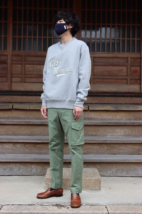 COMME des GARCONS HOMME カレッジロゴスウェット(HH-T016-051) style. 2021.09.05.