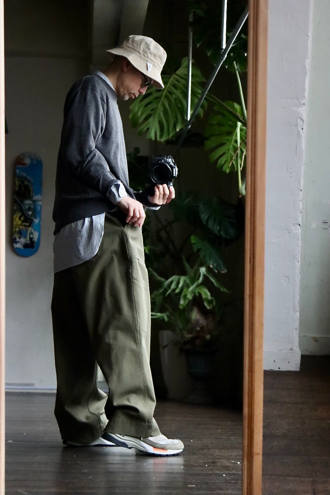 A.PRESSE 23SSパンツ USAF Hemmed Bottoms(23SAP-04-14M)OLIVEスタイル