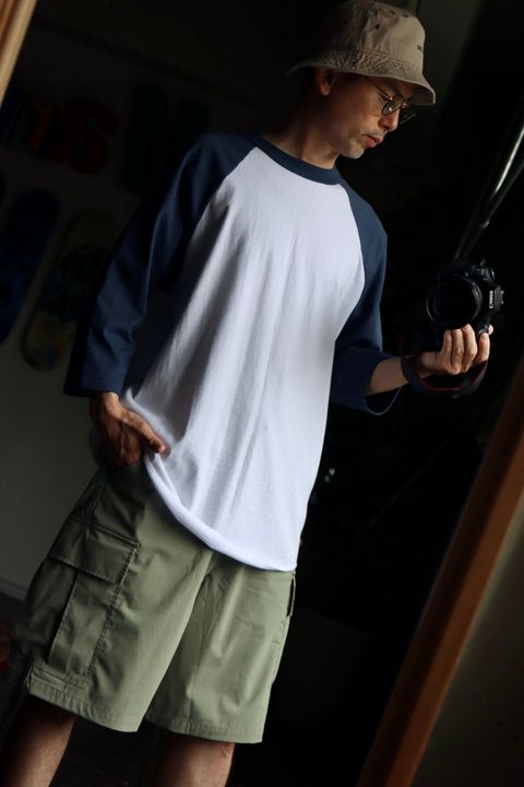 FreshService MICRO TYPEWRITER CARGO SHORTSスタイル