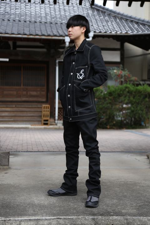 sulvam Mens slim denim jacket & Mens boots cut denim pants style 2020.12.19.
