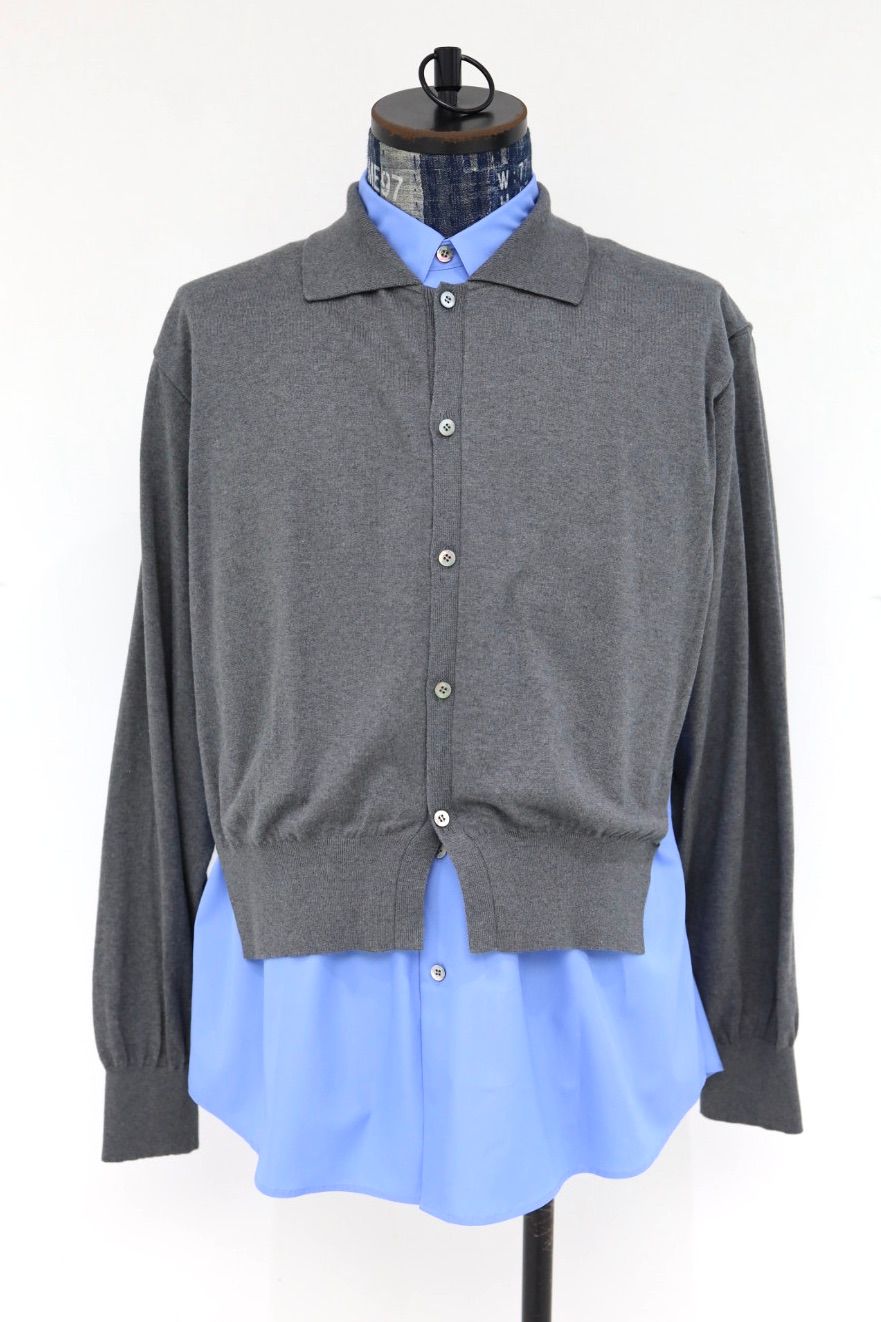 YOKE 26SS Connected Cardigan Shirt(YK26SS01248S)TOP GRAY
