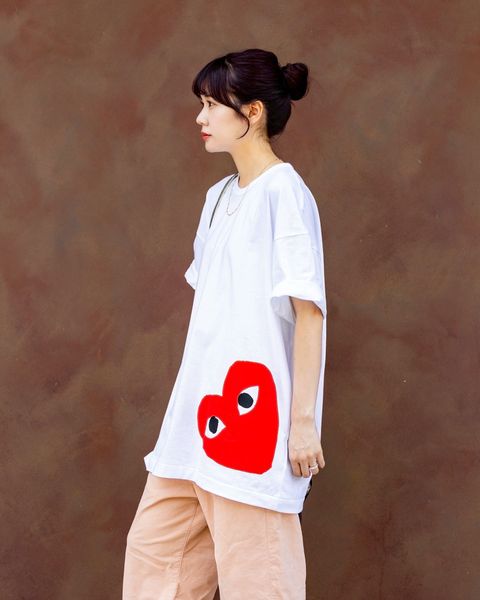 PLAY COMME des GARCONS 新作オーバーサイズロゴTシャツstyle.2025.6.28