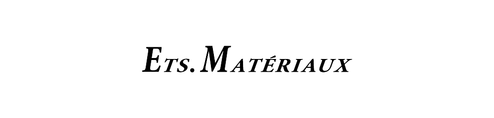 新規お取り扱いブランドETS.MATERIAUX 11月6日(土)スタート!