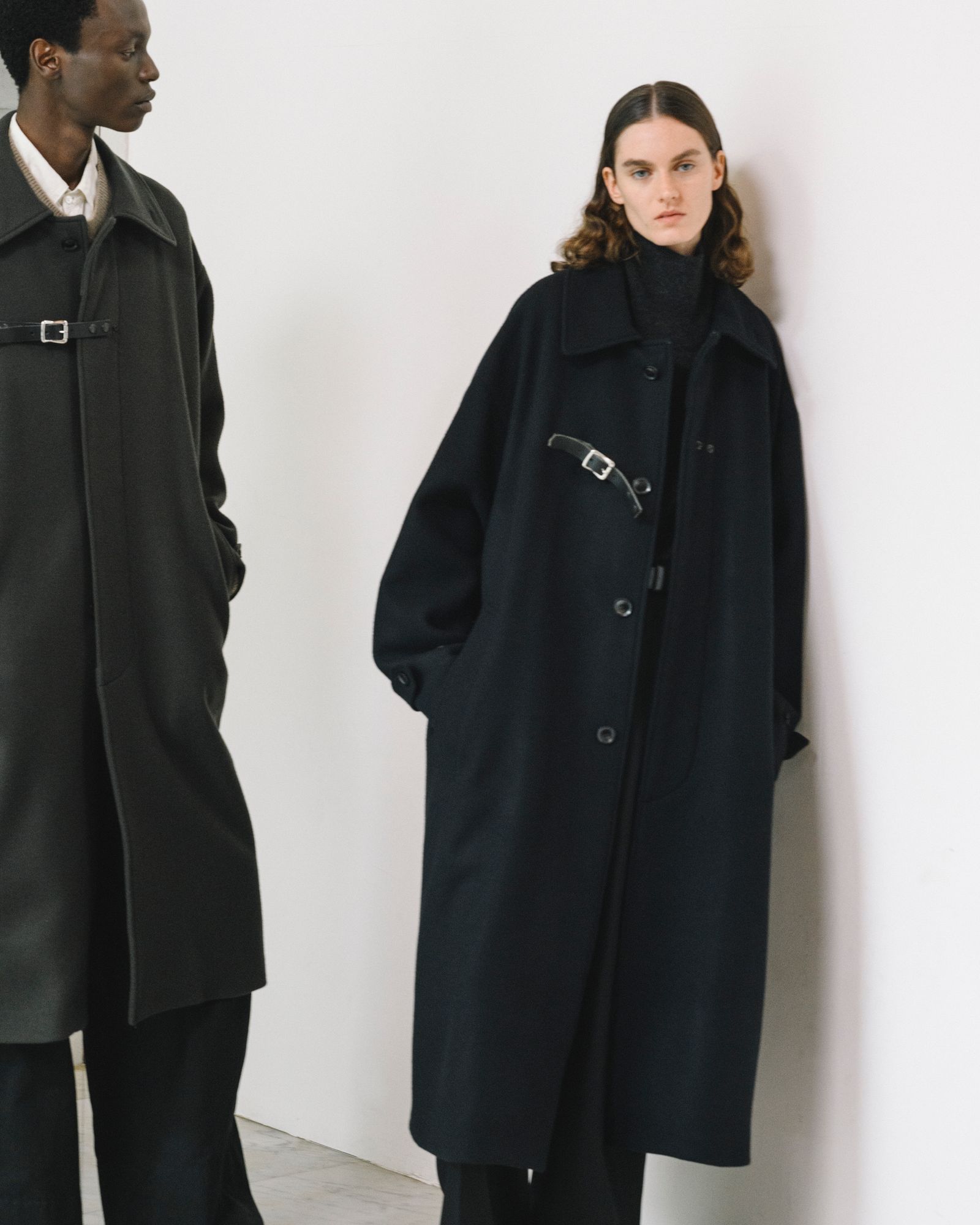ヨーク 25FW Melton Big Balmaccan Coat(YK25FW01033C)BLACK☆10月11日(土)新作発売！