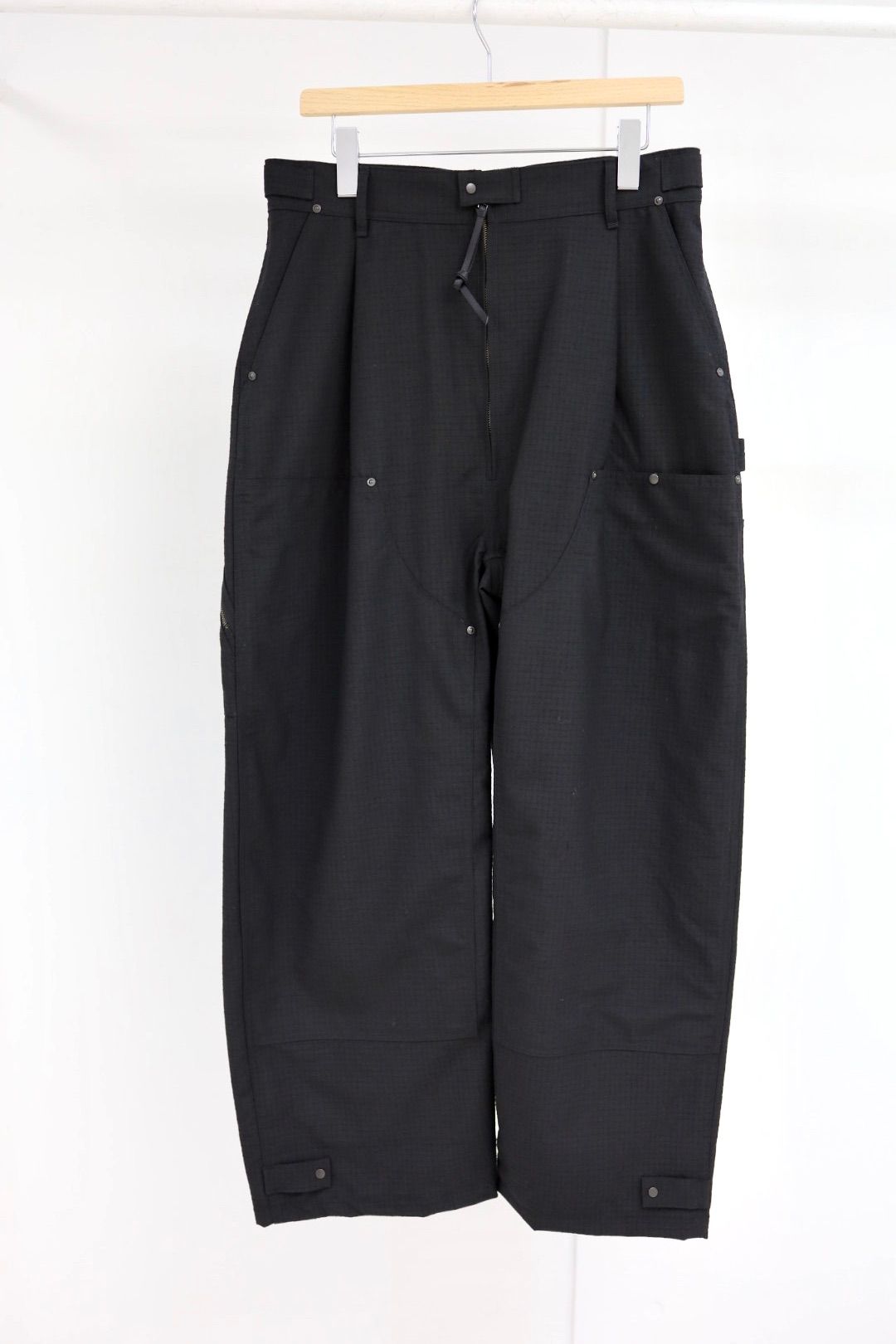 プロダクトトゥエルブ SS26 High Count Wool Ripstop Pants(26SS-PPT04)BLACK