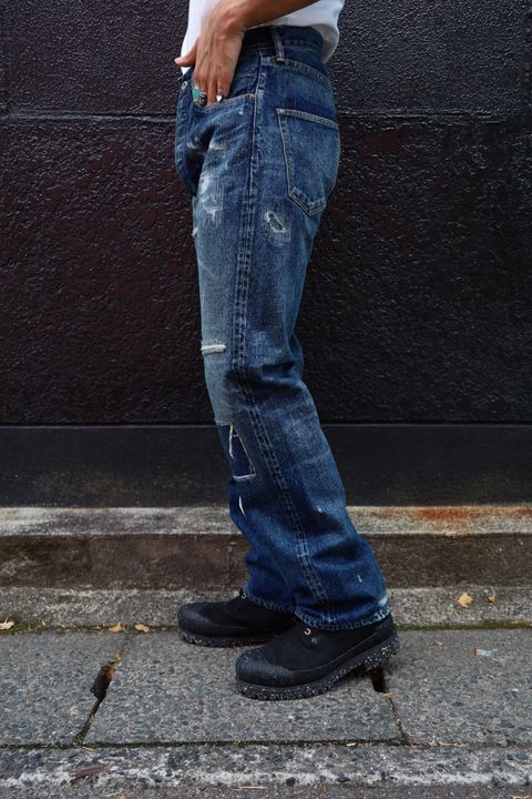 アイジュンヤワタナベマン 24AW New Manual Wネームデニムパンツ(L)