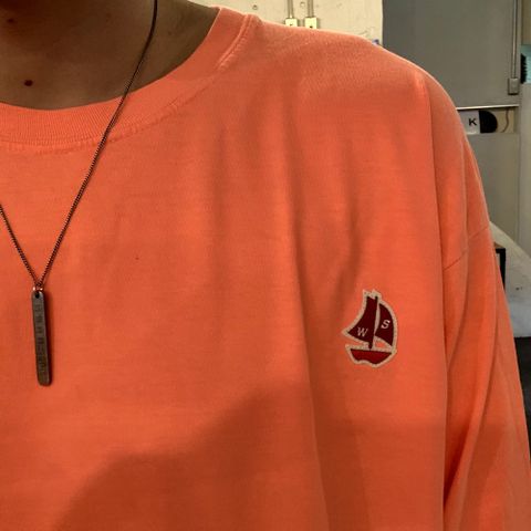 WIND AND SEA WDS(sail-boat) L/S T-SHIRT "PINK" style.2020.10.10.