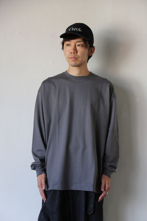 Graphpaper L/S Oversized Tee GRAY Style.2020.8.28.