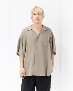 Graphpaper Viscose Viyella S/S Sleeping Shirt (TAUPE)新作発売！