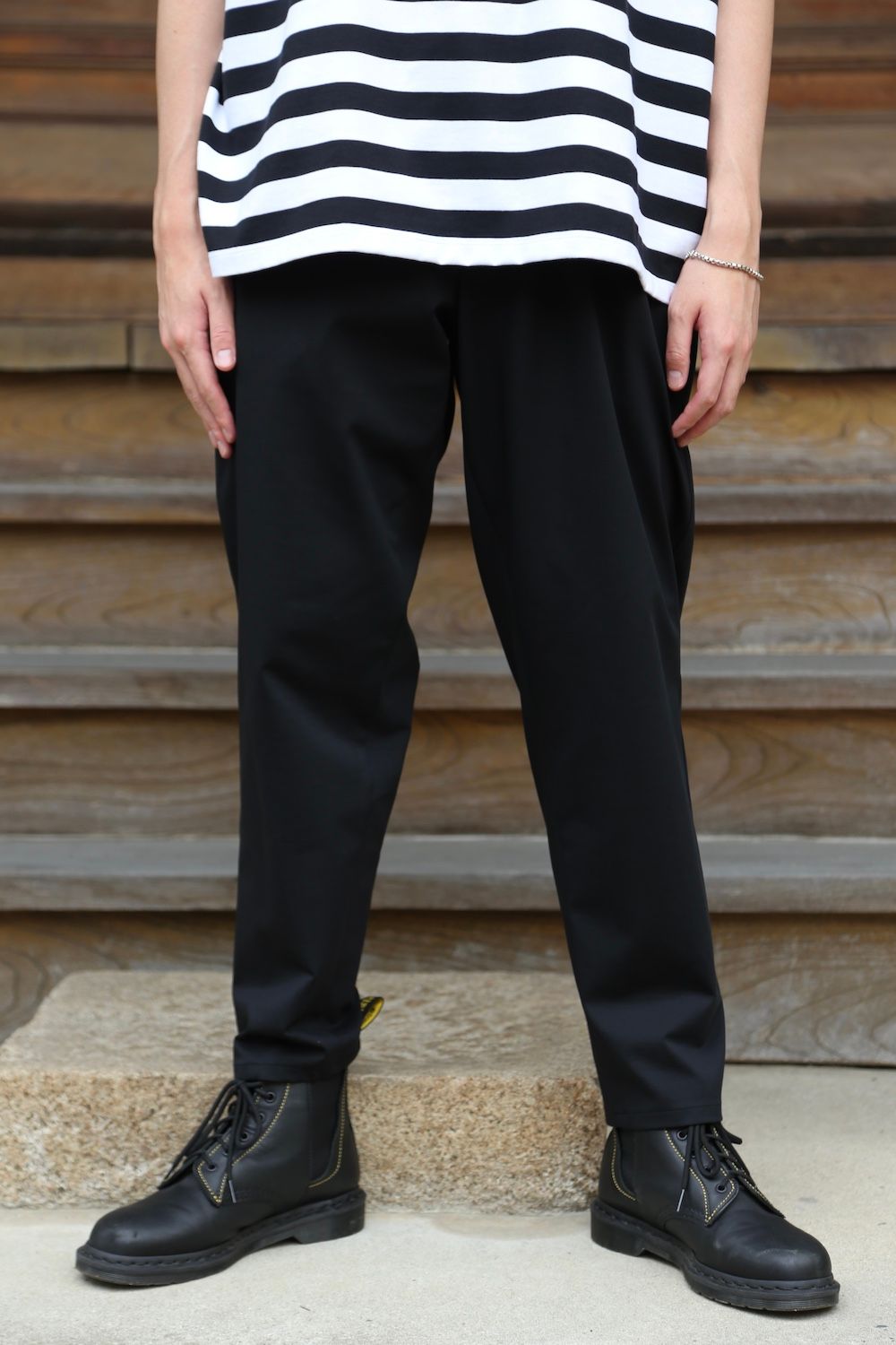 Graphpaper Compact Ponte Chef Pants(GM213-40042B) style