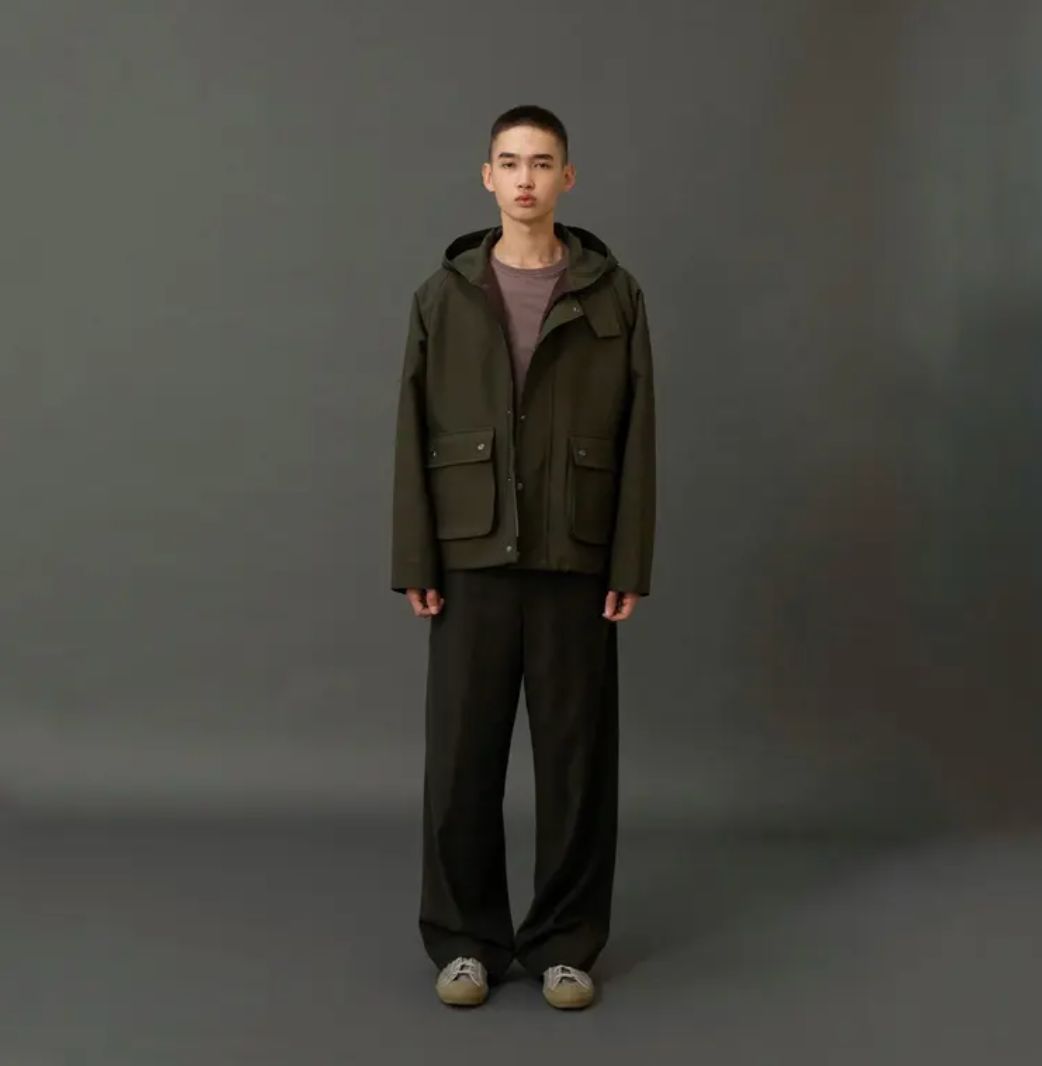 ANOTHER OFFICEアナザーオフィス Hood Neo British Jacket (AOEWPD006)Olive Drab