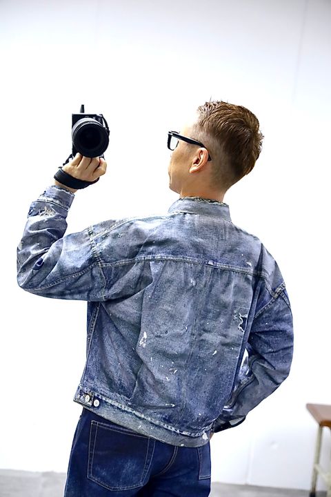 eYe JUNYA WATANABE MAN×New Manual 転写デニムプリントジャケットスタイル