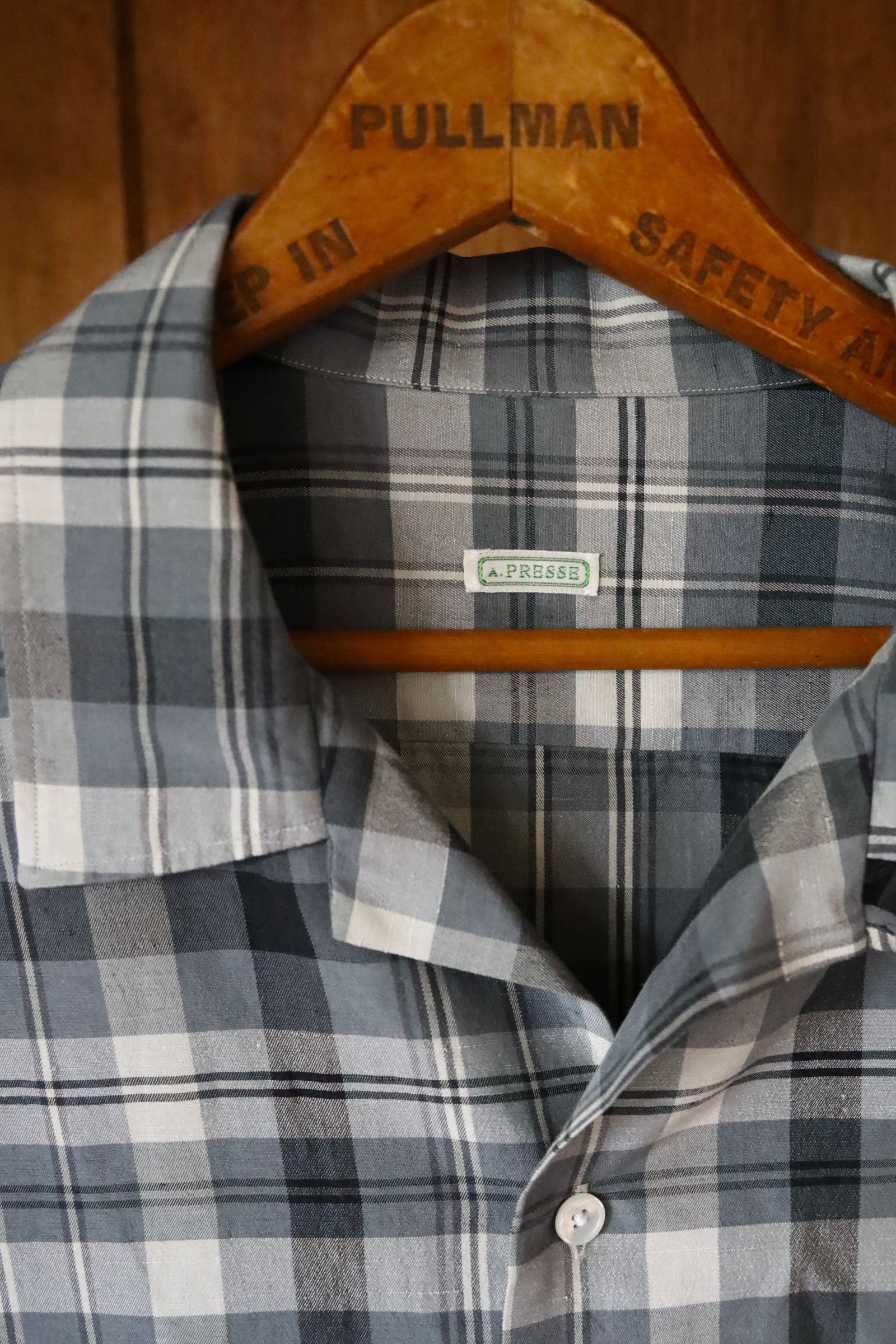 A.PRESSE シルク・リネンオープンカラー長袖シャツ 25AAP-02-15 A.PRESSE(アプレッセ) / Silk Linen Open Collar L/S Shirt